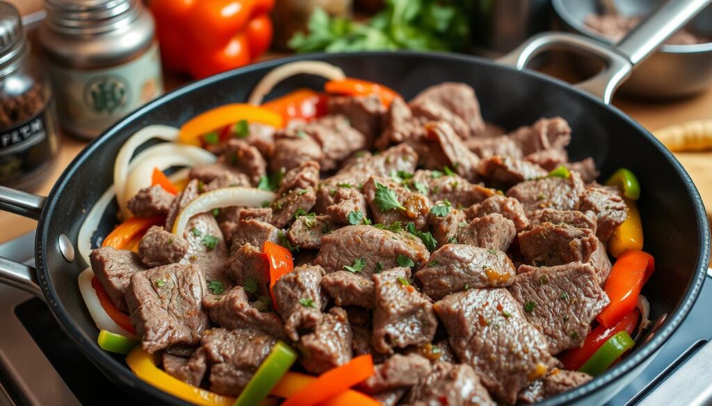 Cooking Shaved Beef Steak