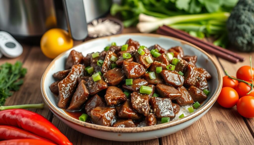 keto air fryer mongolian beef