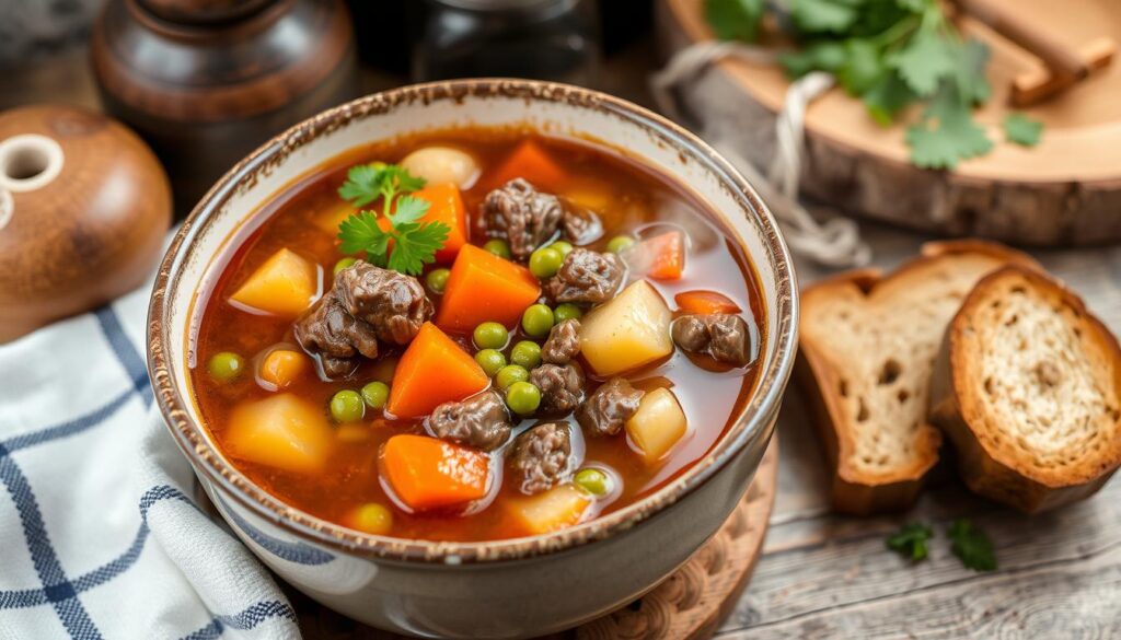 old fashioned vegetable beef soup recipe​