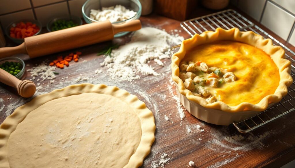 Chicken Pot Pie Assembly