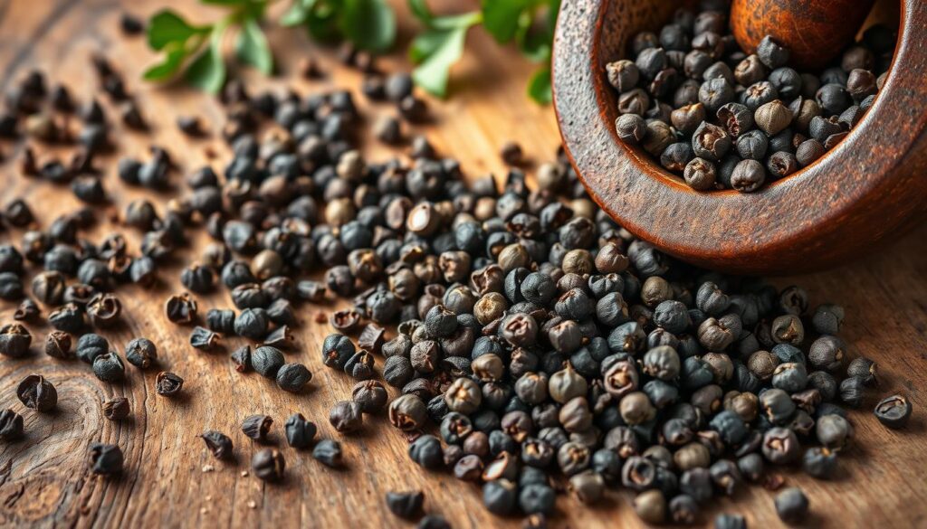 Crushed peppercorns