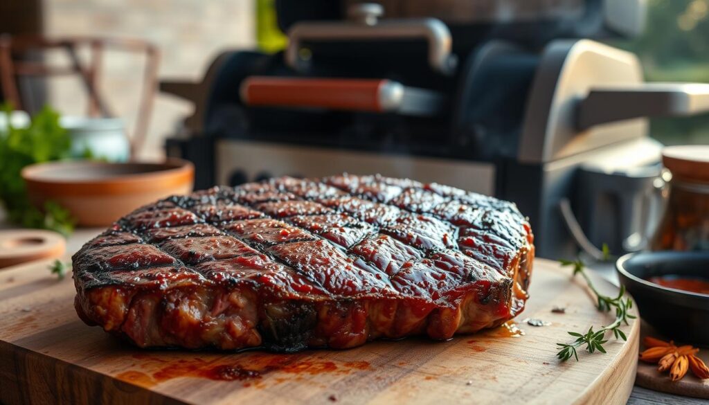 Reverse sear steak on pellet grill