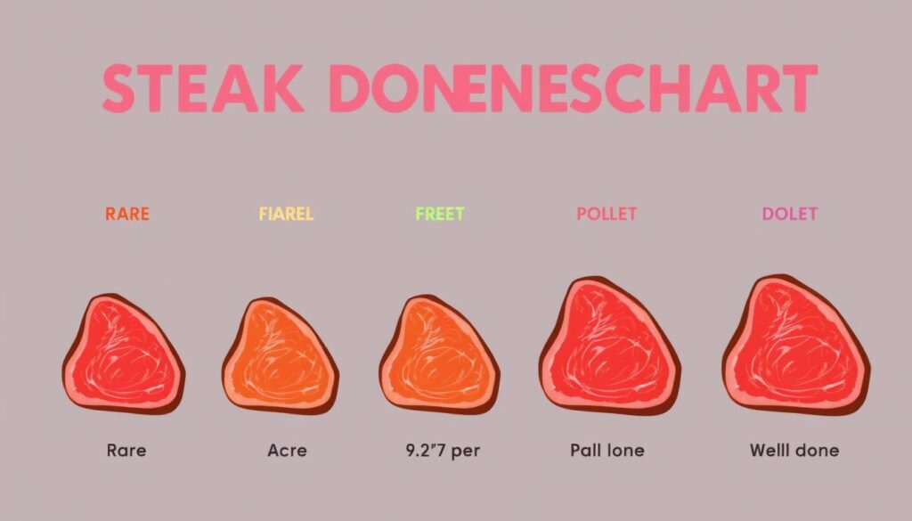 Steak doneness chart