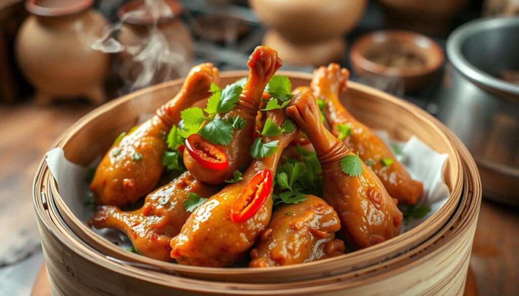 Steamed chicken feet