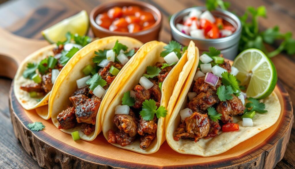 carne asada tacos