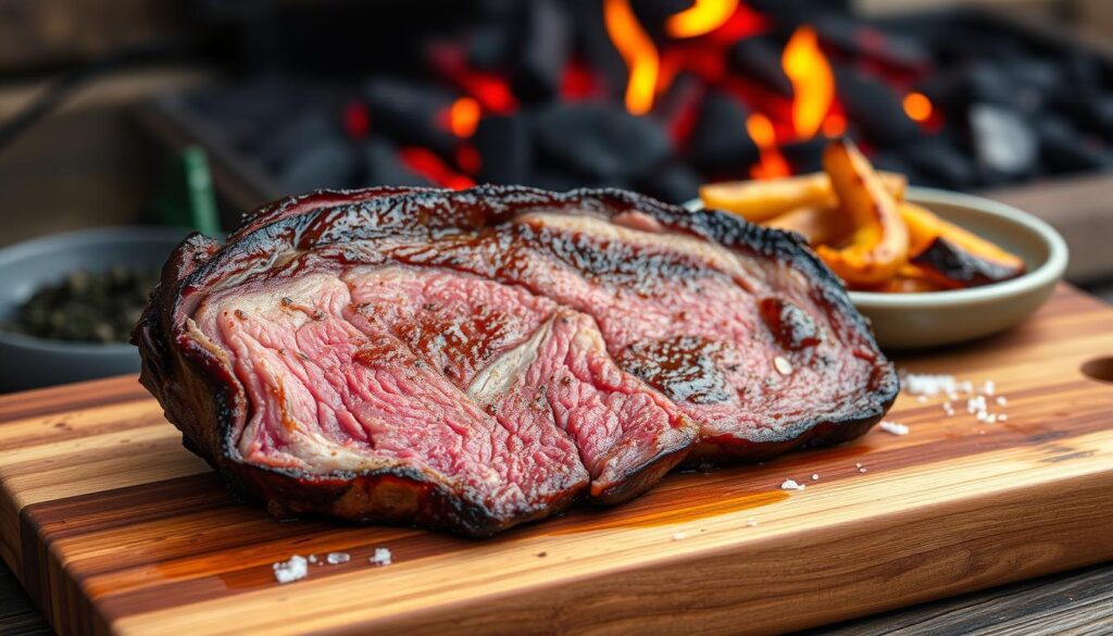 reverse sear smoked steak