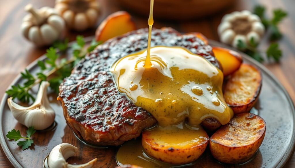 Garlic Butter Sauce for Steak and Potatoes